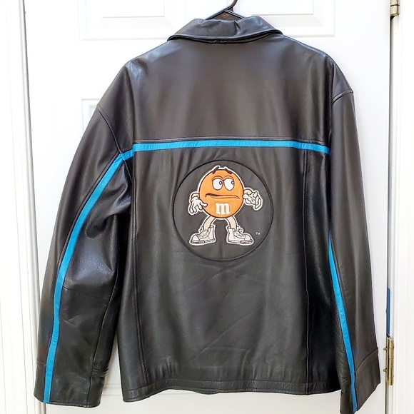 Vintage M & M Planet Mars 1999 Blk Leather Jacket - Picture 2 of 6